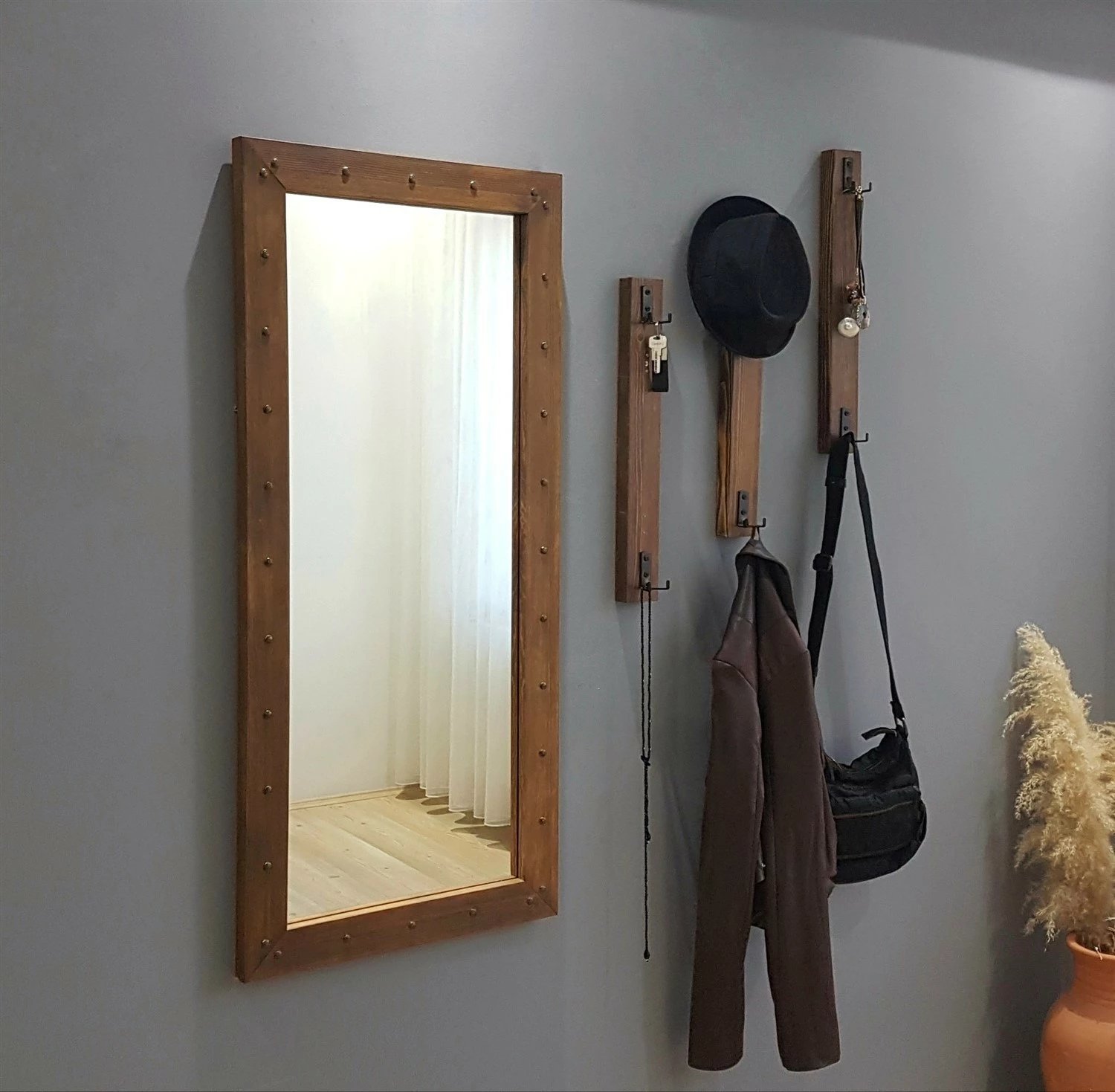 Stendë për korridor, ngjyrë arre, Skye Decor V108