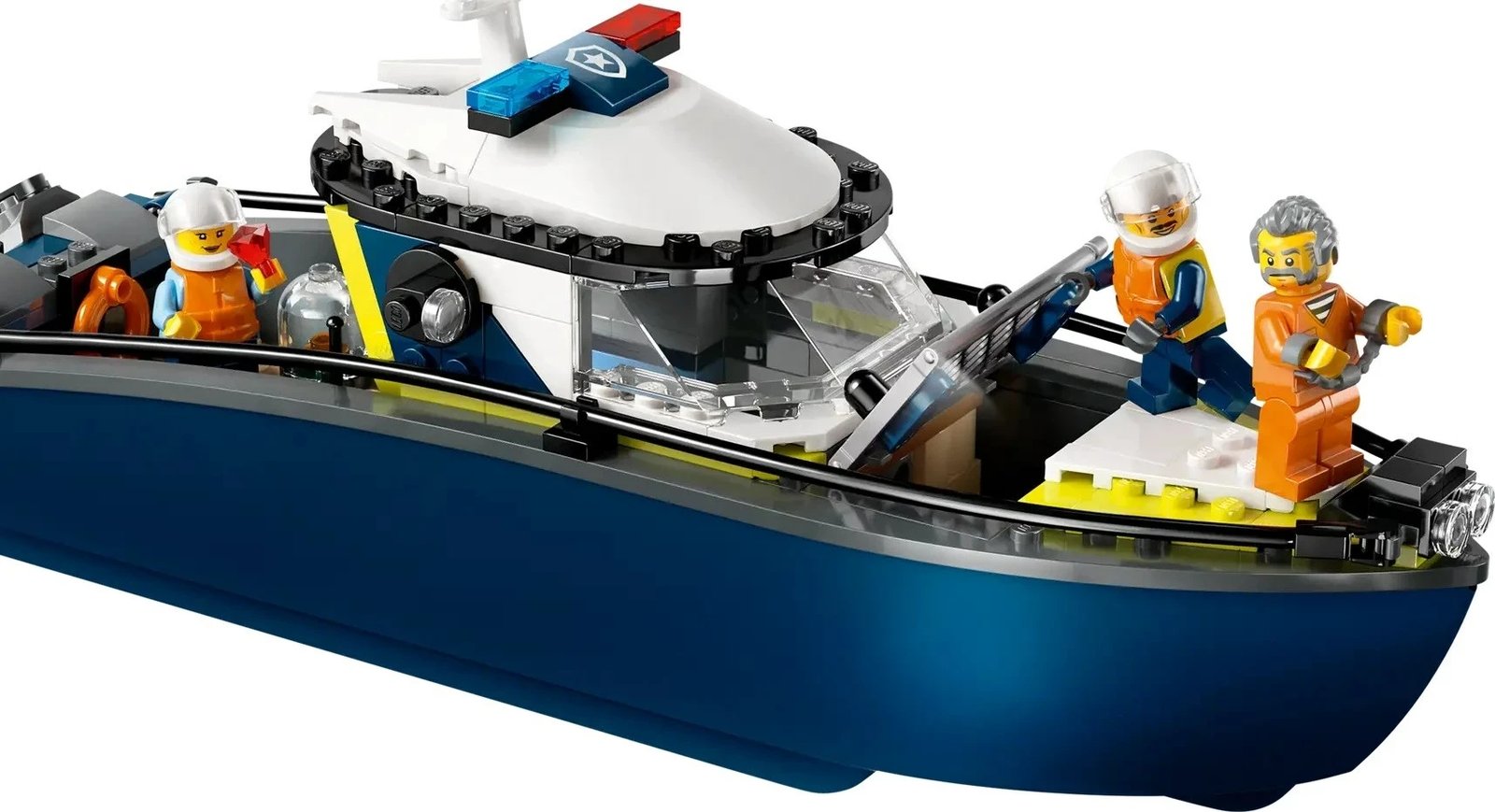 Set LEGO City Police Boat Chase 60456, 264 pjesë, me 2 minifigura