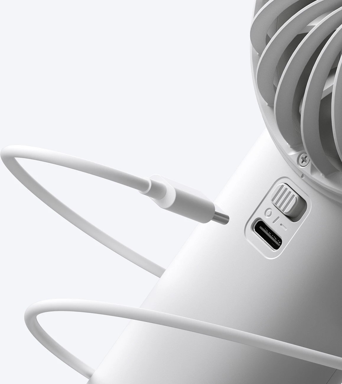 Ventilator dore Jisulife Life4, 5000mAh, USB-C, Gri
