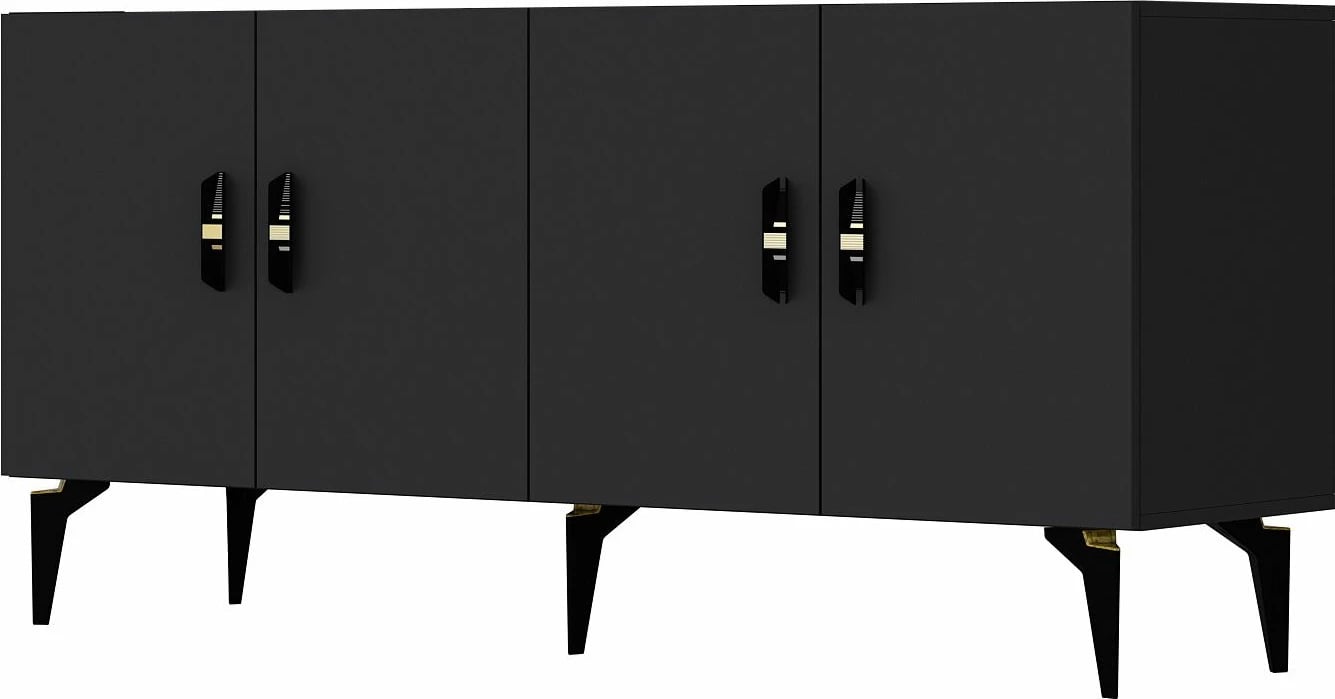 Konsol Skye Decor, ngjyrë antracit, Plus