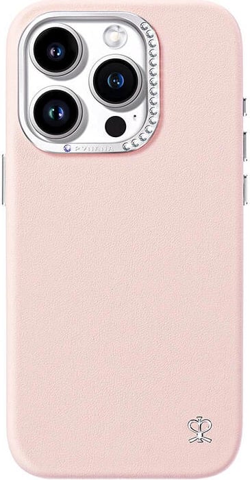 Mbështjellës Joyroom PN-15F2 për iPhone 15 Pro, rozë, me kristale