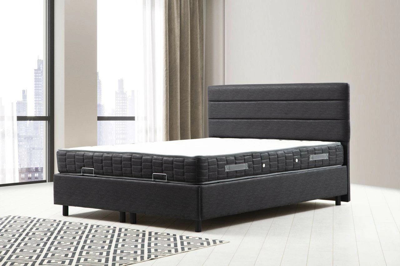 Set dysheku, bazë dhe shtrat, ngjyrë antracit, Skye Decor, 120x200