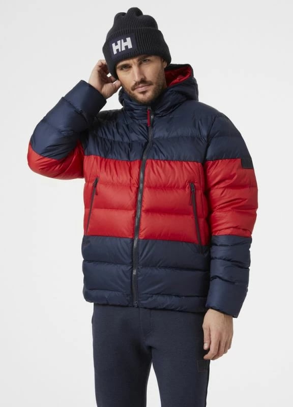 Jakne për meshkuj Helly Hansen, të kuqe dhe blu të errët