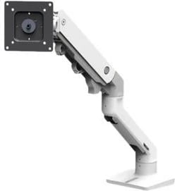 krah tavoline për monitor, Ergotron HX Desk Monitor Arm 45-475-216/45475216, deri 42" 19 kg, i rrotullueshëm me anje dhe rregullim lartësie, i bardhë, set montimi