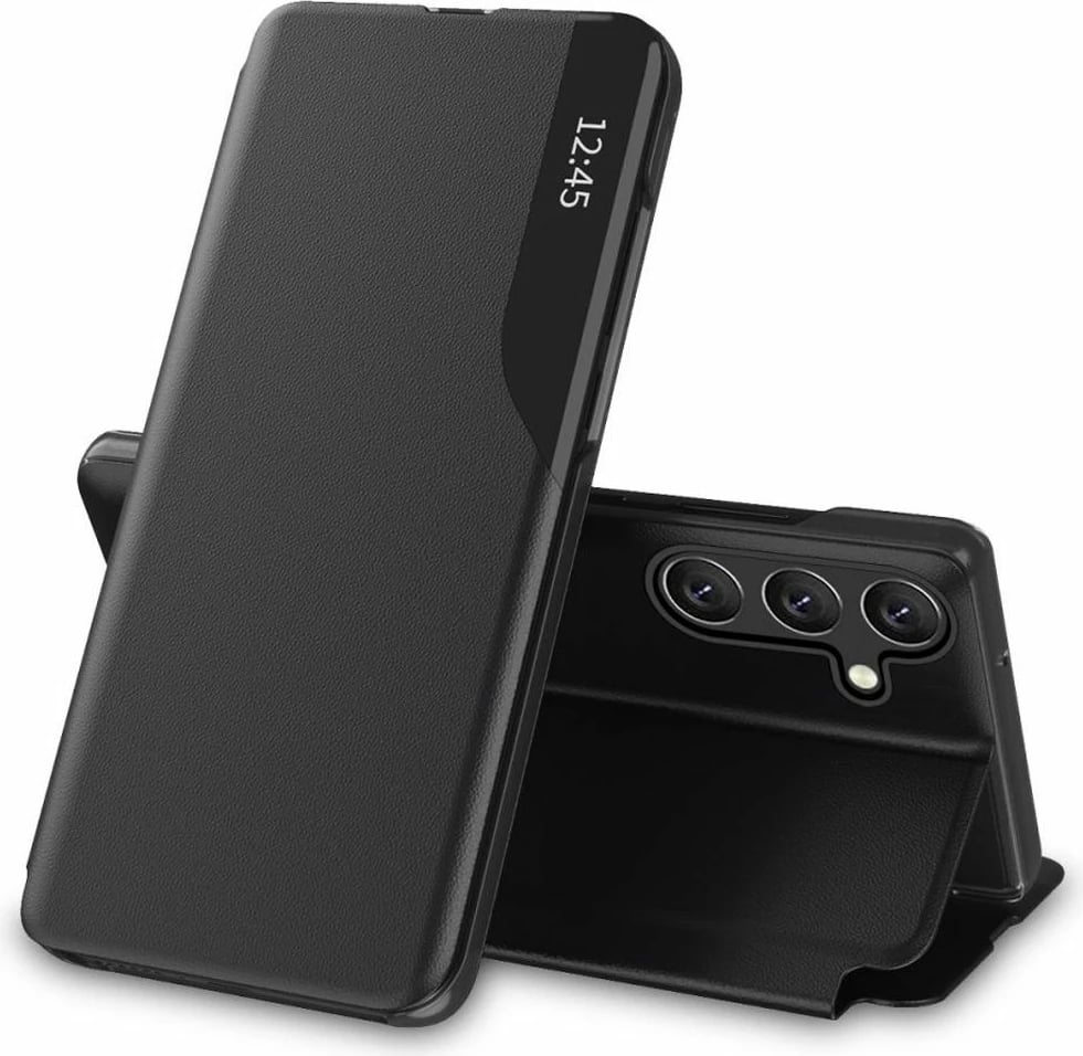 Mbështjellës Tech-Protect Smart View për Samsung Galaxy A55 5G, i zi
