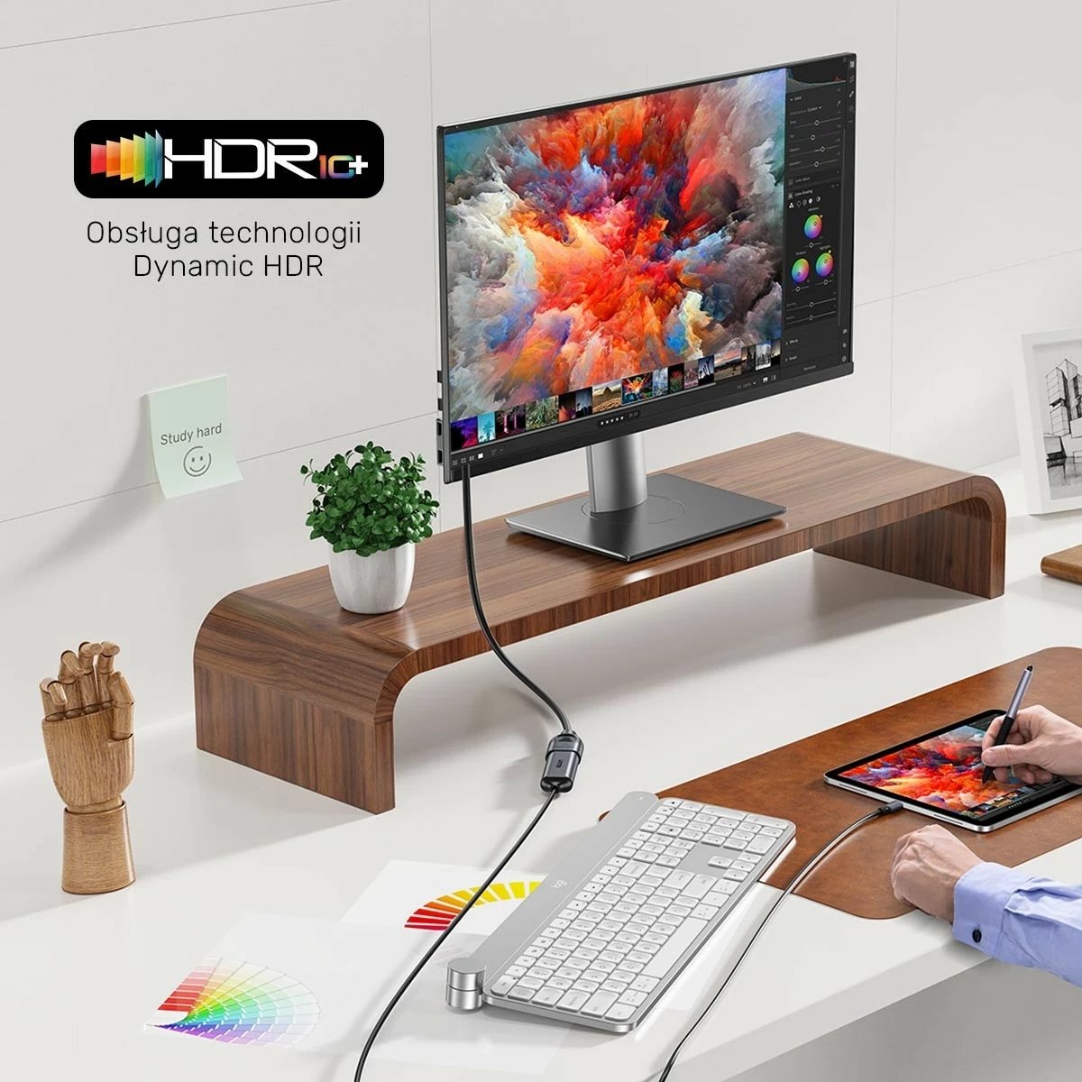 Zgjatës HDMI Unitek 2.1, 8K 0.5m, ngjyrë argjend-zi