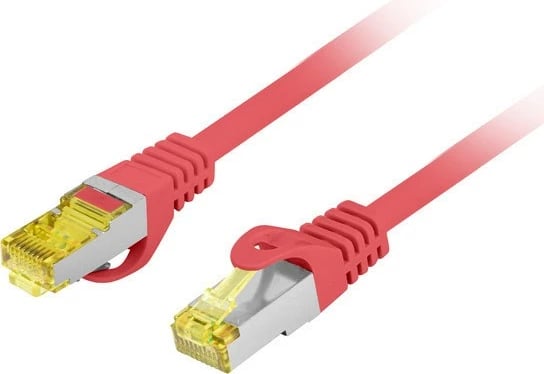 Kabllo rrjeti Lanberg Patchcord Cat.6a S/FTP, 1.5m, e kuqe
