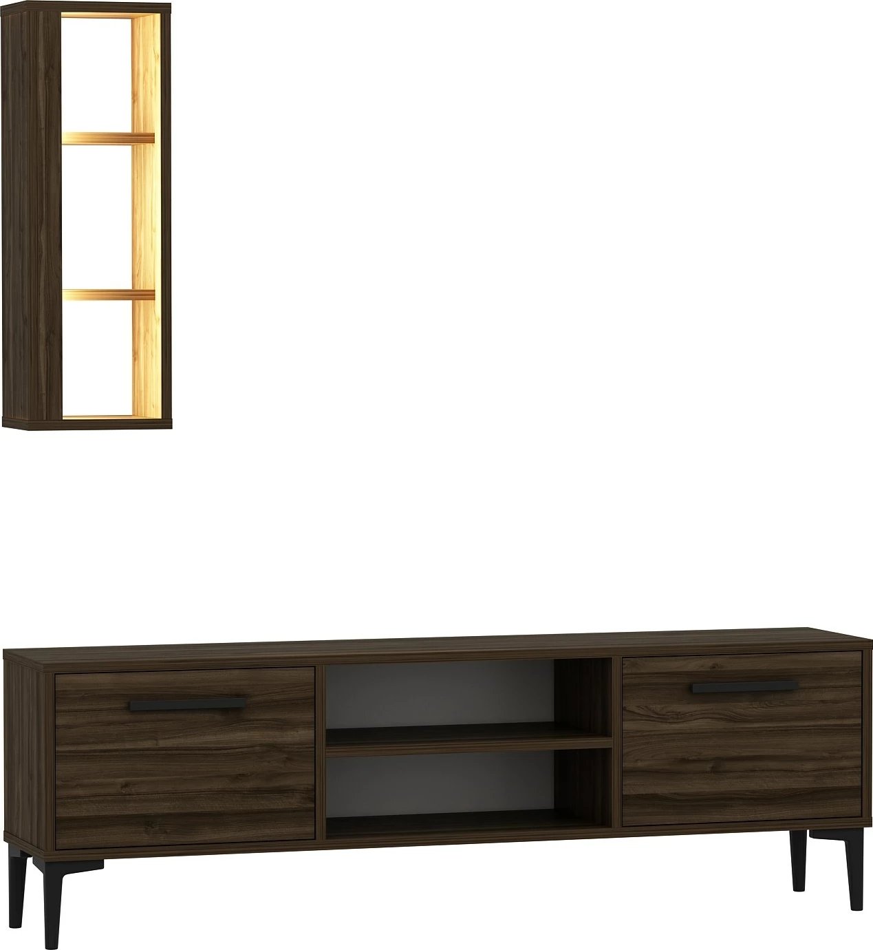 Komodë TV Skye Decor, ngjyrë arre, Bien