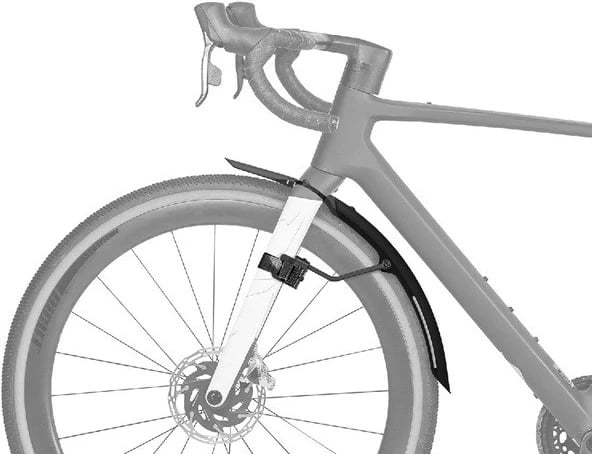 Set mbrojtëse balte për gravel bike Topeak T-TC9667, alumini, zi