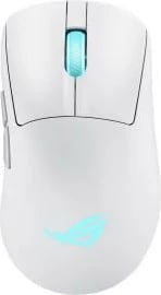 Maus gaming, Asus ROG Keris II Origin 90MP04A0-BMUA10, wireless Bluetooth 2.4GHz, sensor 42K dpi, polling deri 8000Hz, 65g, RGB 3-zone, e bardhë