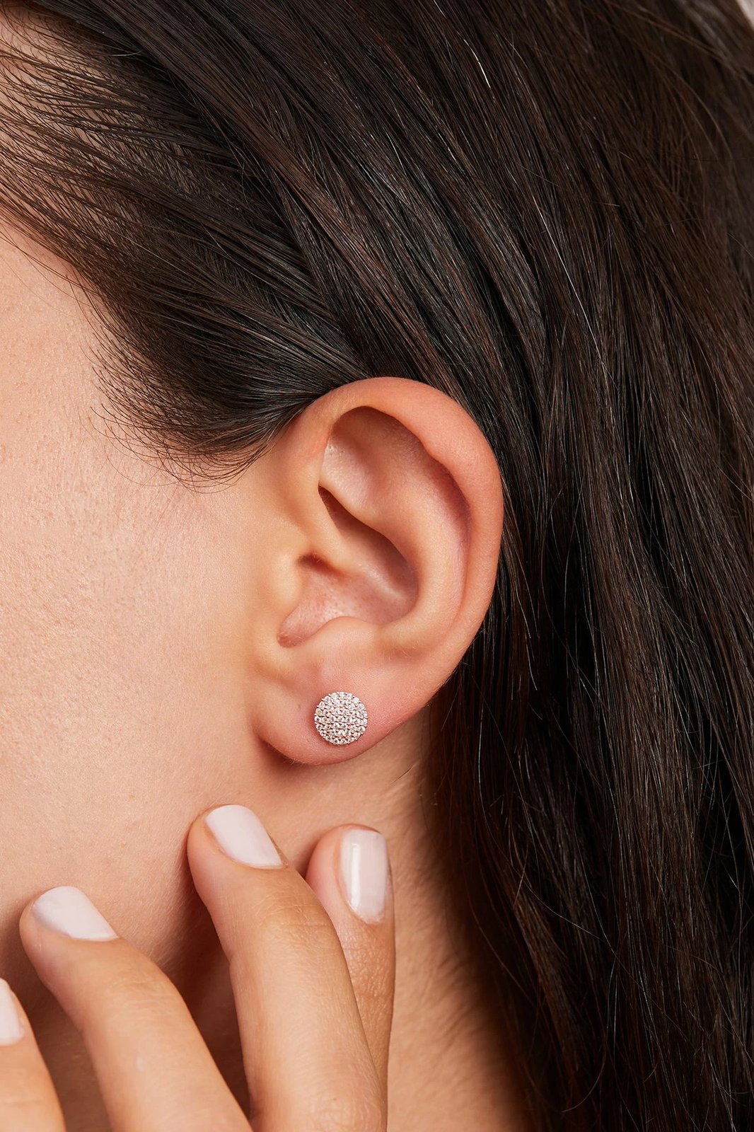 Vathë argjendi Elika, ngjyrë rozë, ELKAB92272R