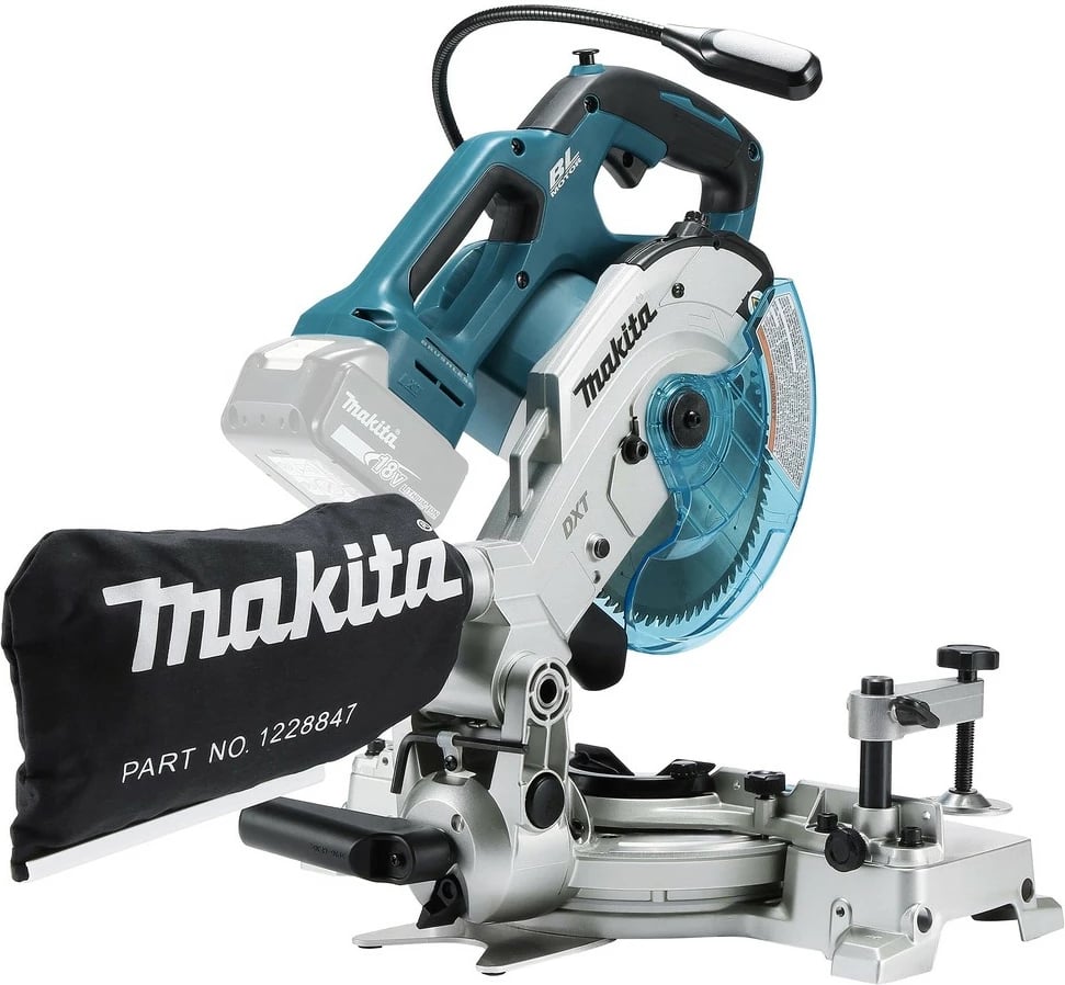 Sharrë këndi Makita DLS600Z, akku, blu