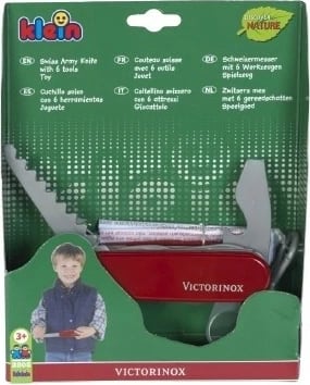Lodër thikë zvicerane Klein Victorinox, plastikë e ricikluar, 6 vegla, kuqe/gri