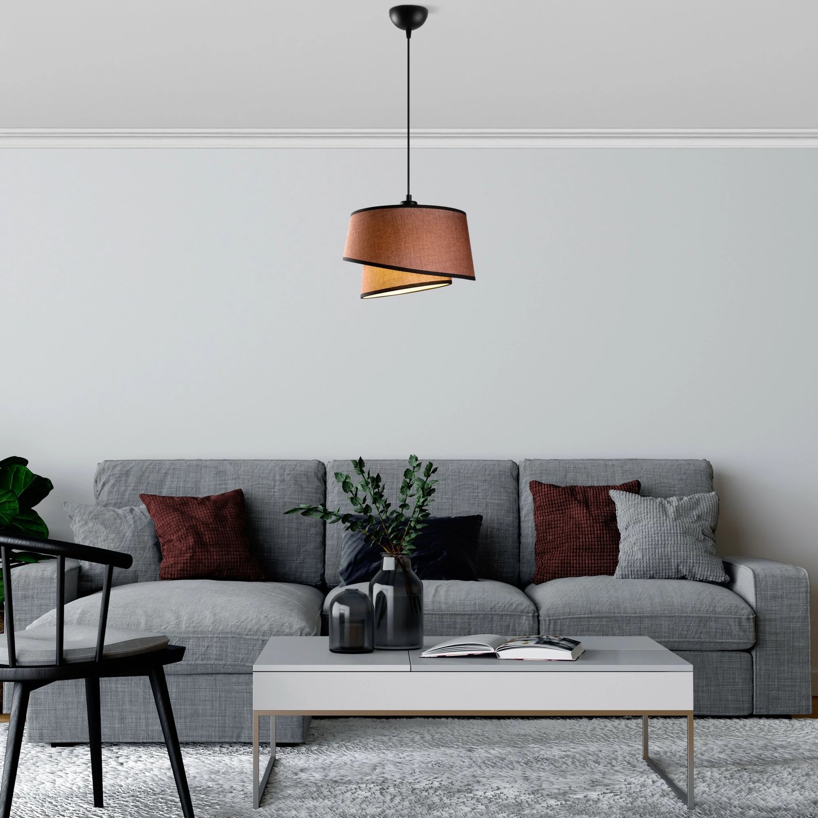 Llambë tavani Opviq, Stage - 14702, ngjyrë kafe e errët