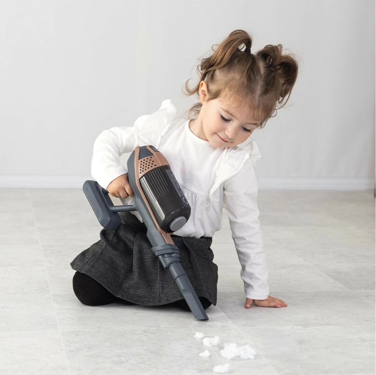 Lodër fshesë me korrent Smoby Rowenta X Force Flex, për fëmijë, Elektronike, Zezë/Bakër/Gri