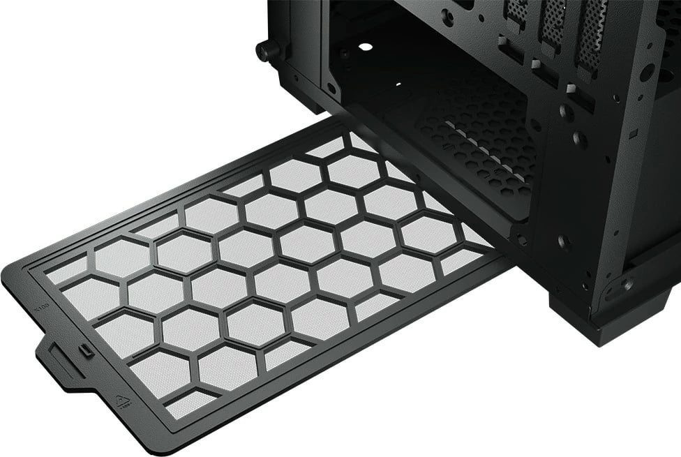 Kasë Cougar DuoFace Pro ARGB midi tower, e zezë