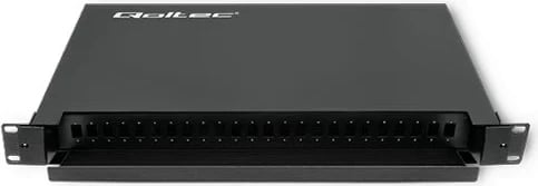 Pllakë switch optike Qoltec 54480, 24 porta, SC/SX, e zezë