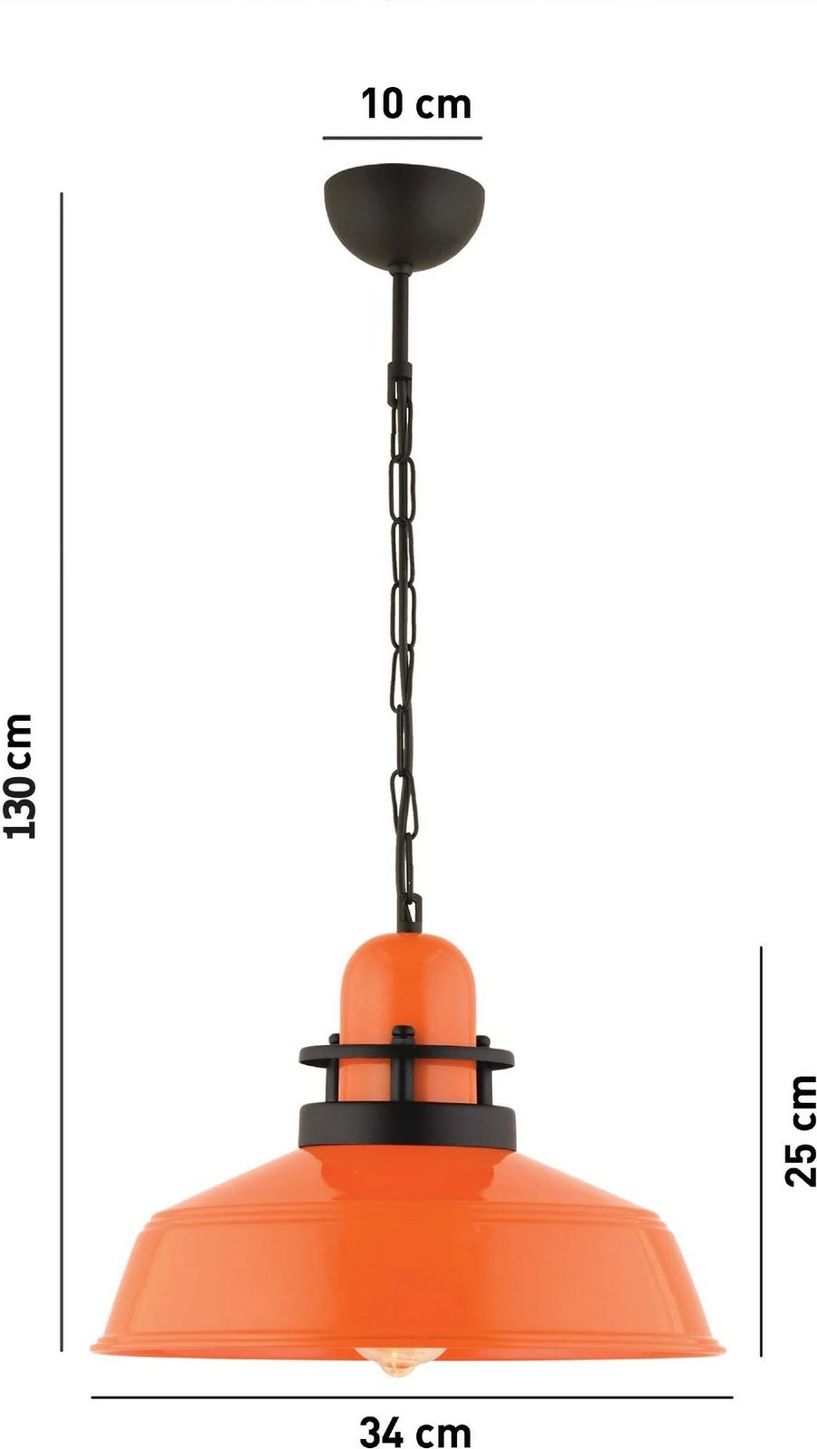 Llambë tavani Opviq, portokalli, RT-47