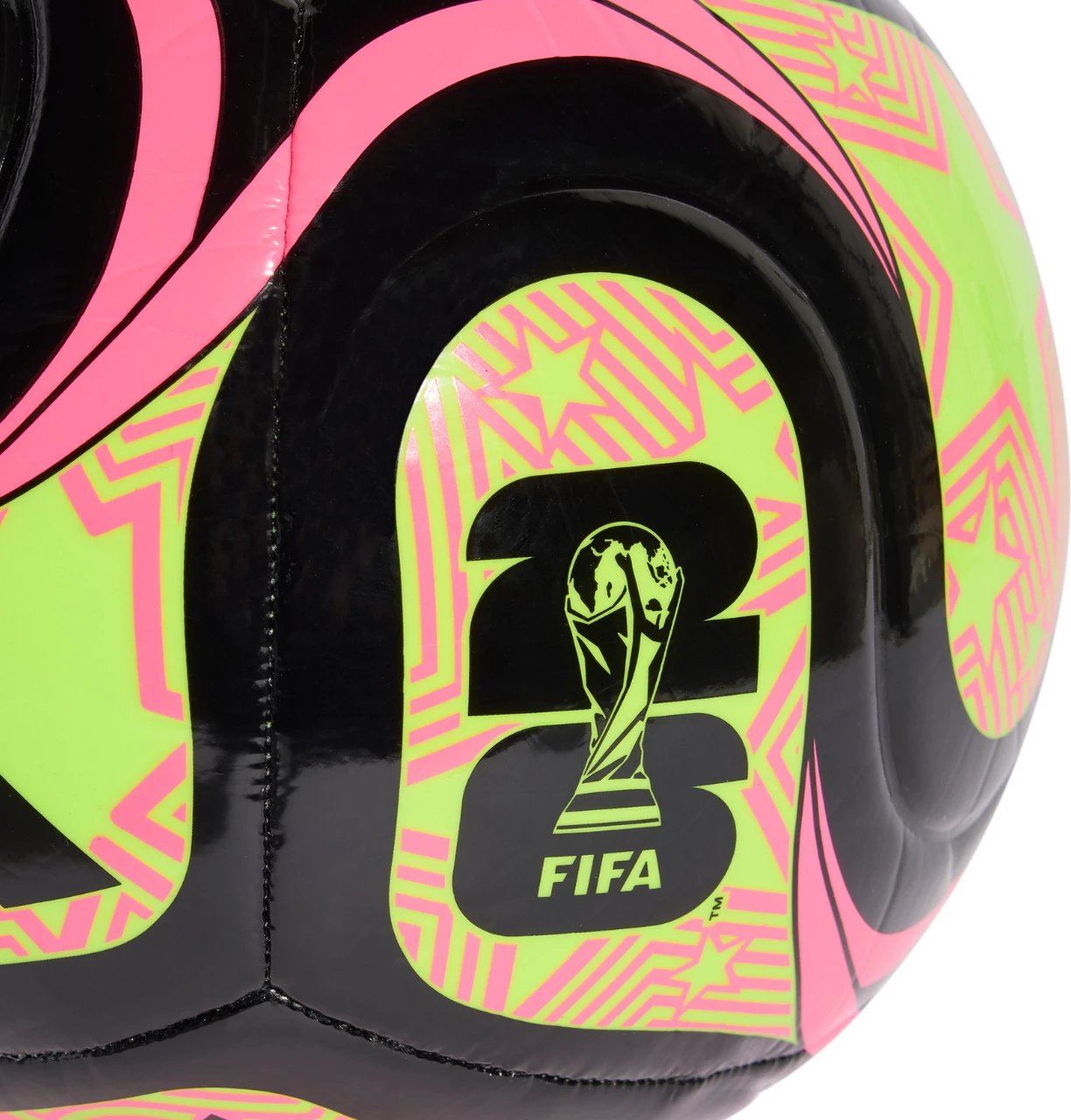 Top futbolli adidas, i zi-rozë-gjelbër