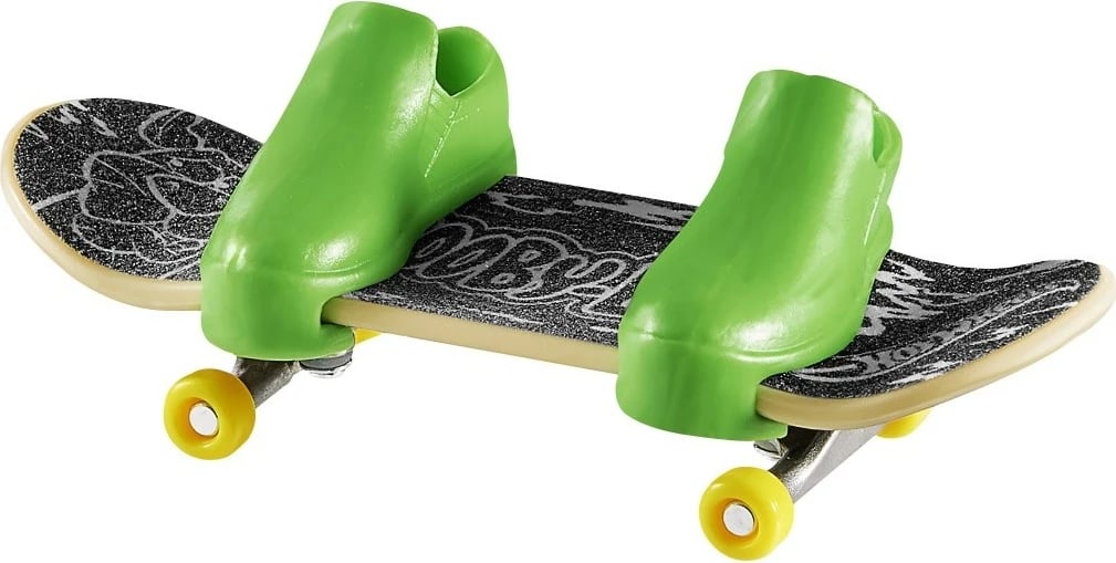 Fingerboard Hot Wheels Skate Scooby Doo me këpucë gishti, shumëngjyrëshe, set