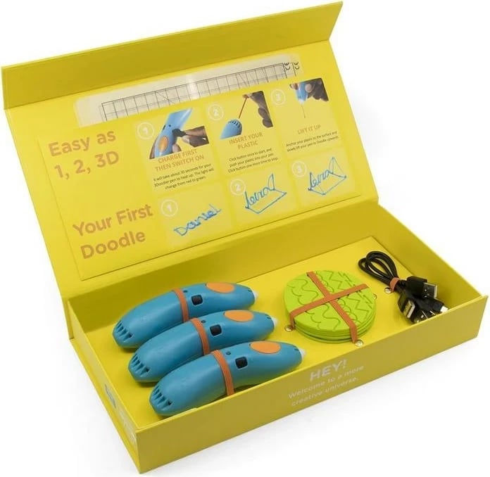 Set plastikash për 3Doodler Start, 3Doodler, 8SPSFULLED, shumëngjyrëshe