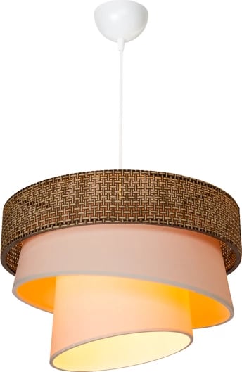 Llambë tavani e vetme, Tazma,, ngjyrë kafe dhe krem, D38x65cm