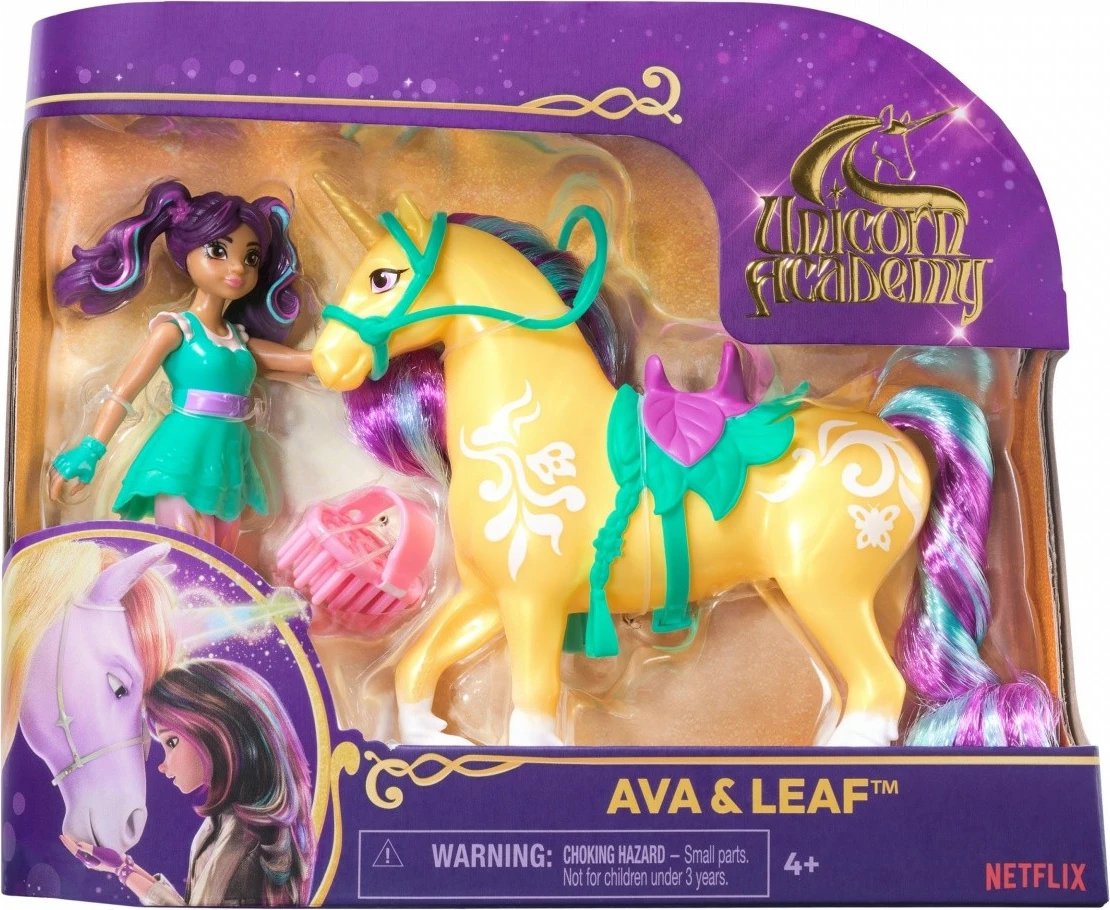 Set figurina Unicorn Academy Spin Master 6071175, Ava dhe Leaf, 11 cm + 13 cm, për vajza Set figurina Unicorn Academy Spin Master 6071175, Ava dhe Leaf, 11 cm + 13 cm, për vajza
