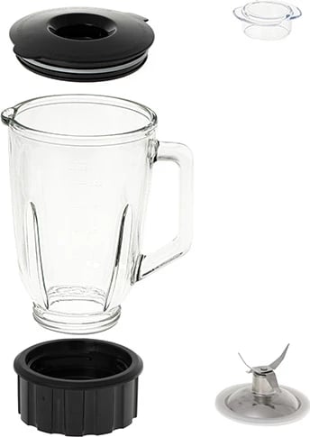 Blender, Adler AD 4078, 1.5L gotë qelqi, 800W nominal 1700W max, 2 shpejtësi, programe smoothie/ice crush/pulse, trup inoks