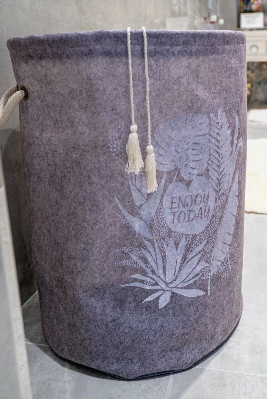 Shportë prej fëlti, ngjyrë gri, Evila Originals, ALS-03631