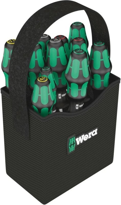 Set kaçavidash Wera Kraftform 2go 300, 11 copë, majë gjashtëkëndore