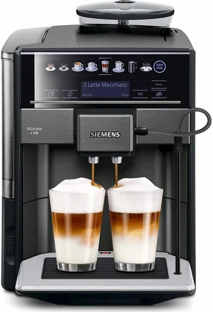 Aparat kafeje Siemens EQ6 plus s700 TE657319RW, 300ml, 19 bar, zi/kafe, e zezë