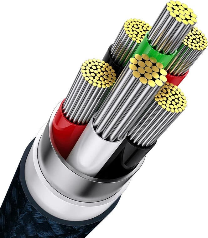 Kabllo 3-në-1 Baseus Flash Series, USB-C + Micro USB + Lightning, 66W, 1.2m, Blu Kabllo 3-në-1 Baseus Flash Series, USB-C + Micro USB + Lightning, 66W, 1.2m, Blu