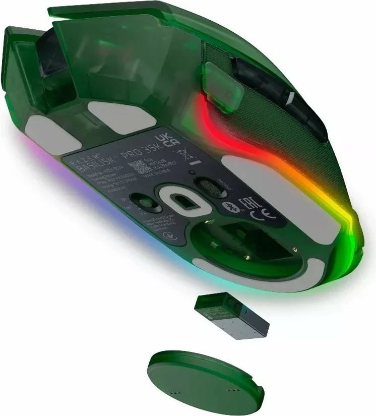 Maus Razer Basilisk V3 Pro 35K Phantom Green
