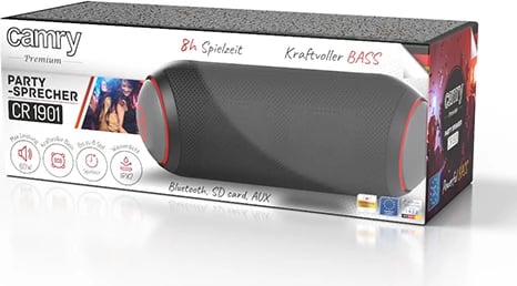 Altoparlant Bluetooth, Camry CR 1901, 2x12W (60W max), IPX7, 2000 mAh, USB-C, i zi