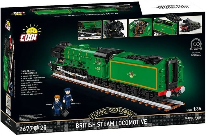 Set ndërtimi Cobi Flying Scotsman, 2677 pjesë, jeshile