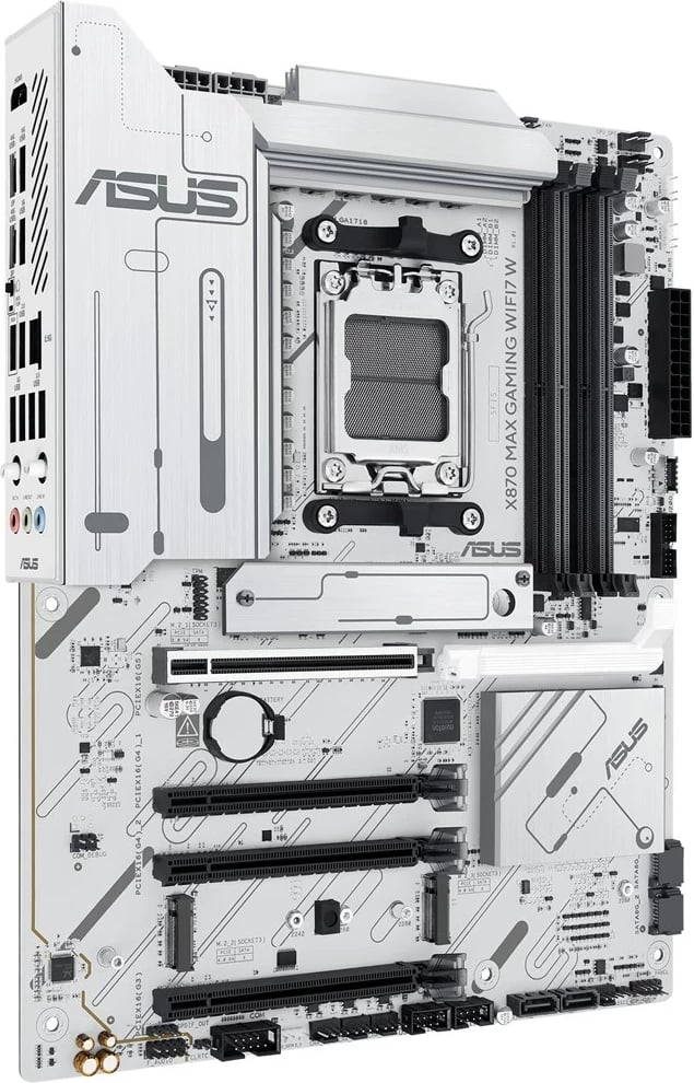 Pllakë amë ASUS X870 MAX GAMING WIFI7 W, Socket AM5, ATX, e bardhë