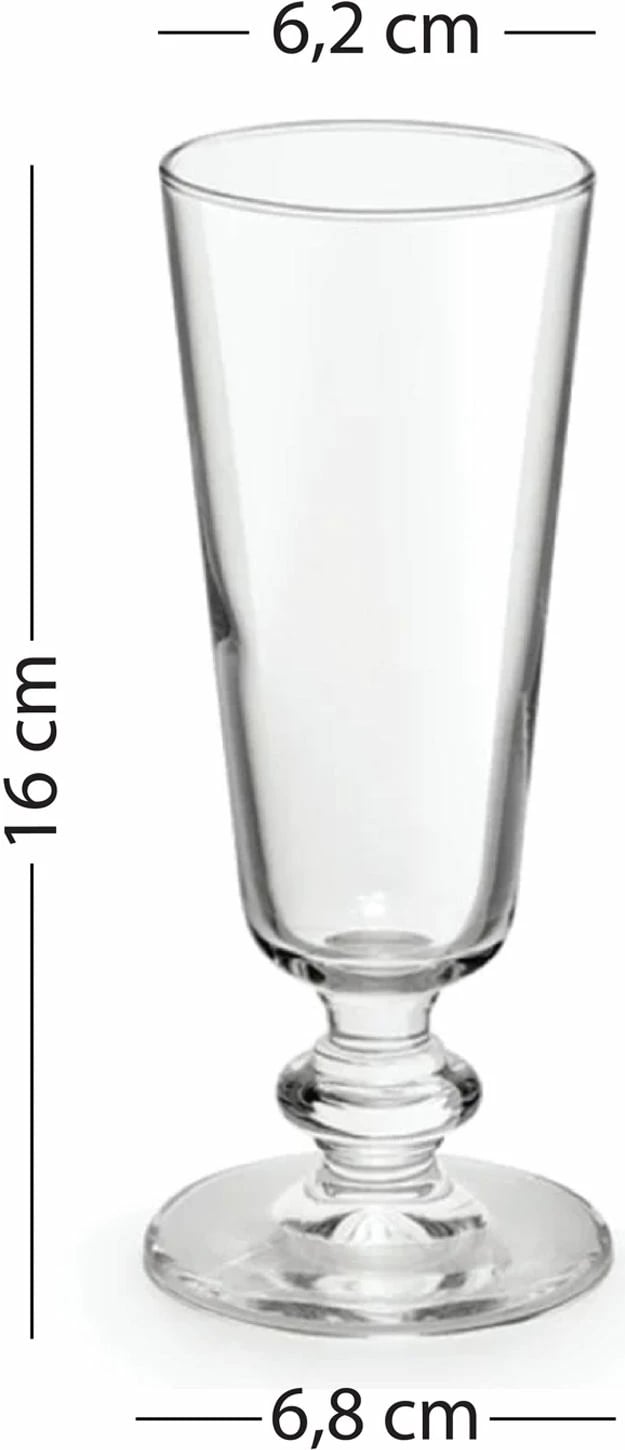 Set gotash prej qelqi (4 copë), Hermia Concept, Pure 180 - ari, transparent