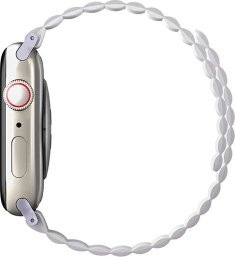 Rrip silikoni për Apple Watch UNIQ Revix, 42/44/45/49mm, dyngjyrësh vjollcë-e bardhë