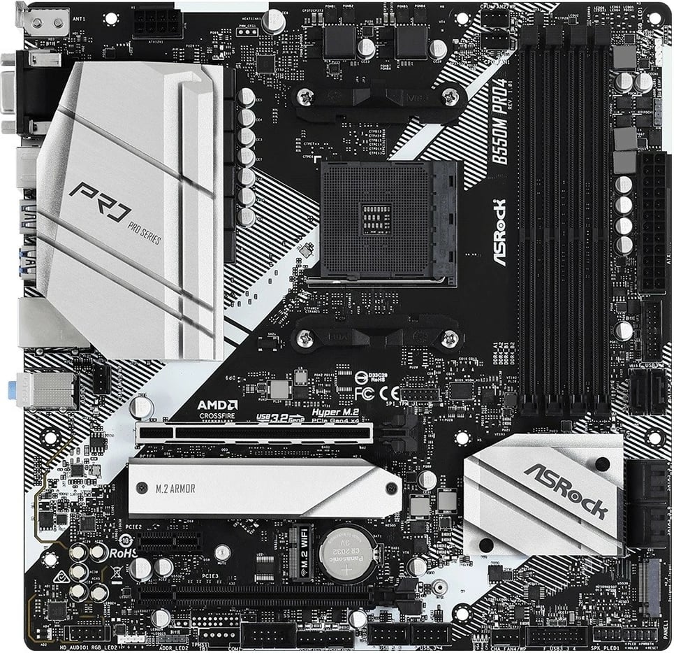 Pllakë amë ASRock B550M Pro4, Socket AM4, micro ATX