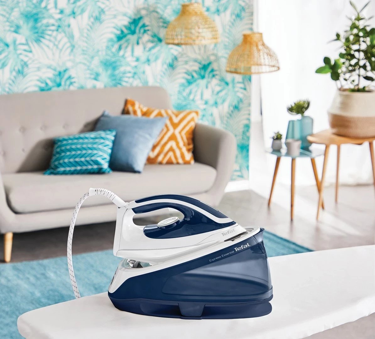 Hekur Tefal Express Essential SV6116, 2200 W, 1.4 L, Bardhë, Blu