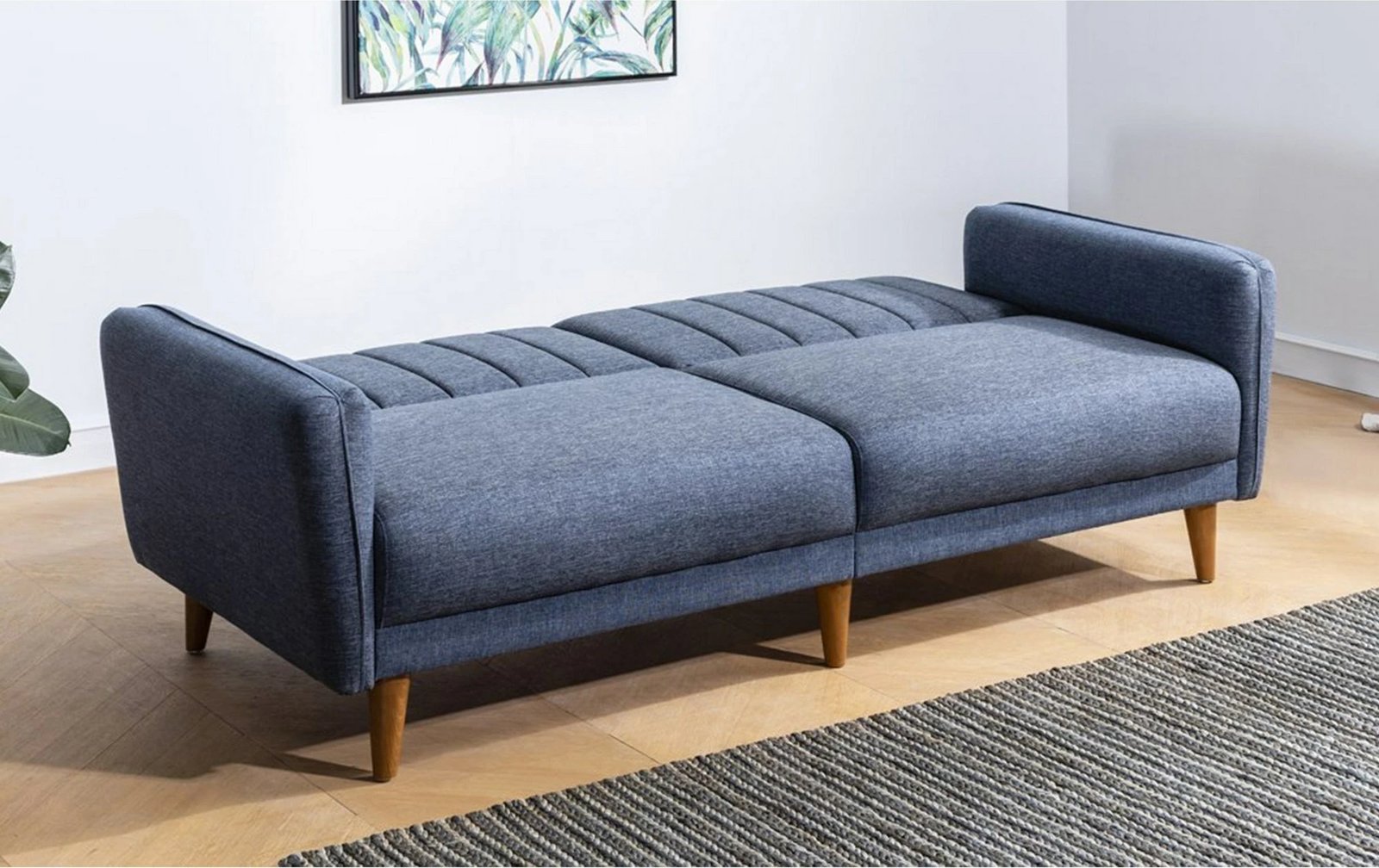 Divan-krevat 3 vendesh, ngjyrë e kaltër e errët, Atelier del Sofa