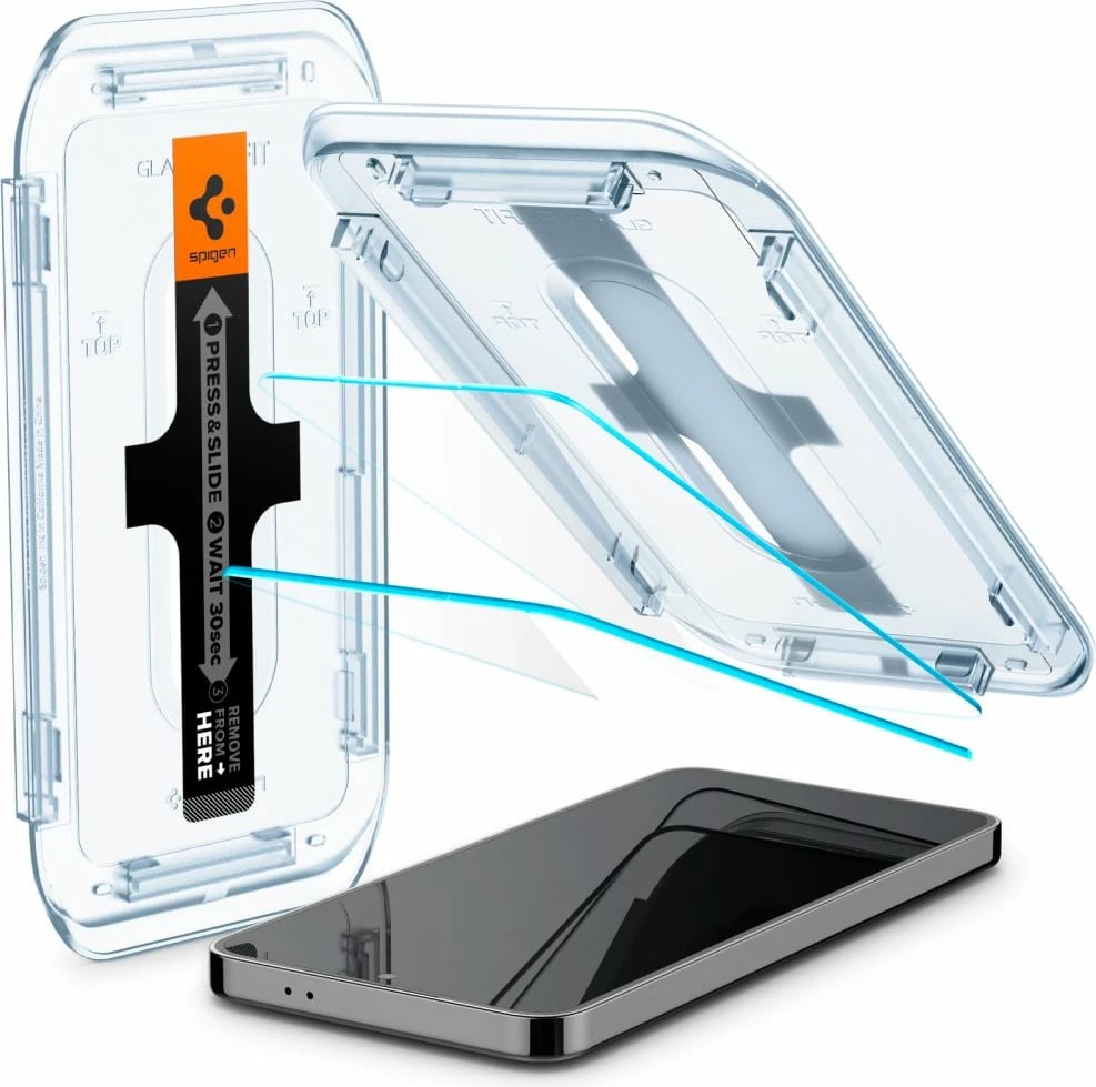 Xham i fortë mbrojtës Spigen Glas.tR EZ Fit për Samsung Galaxy S24/S25, 2 copë