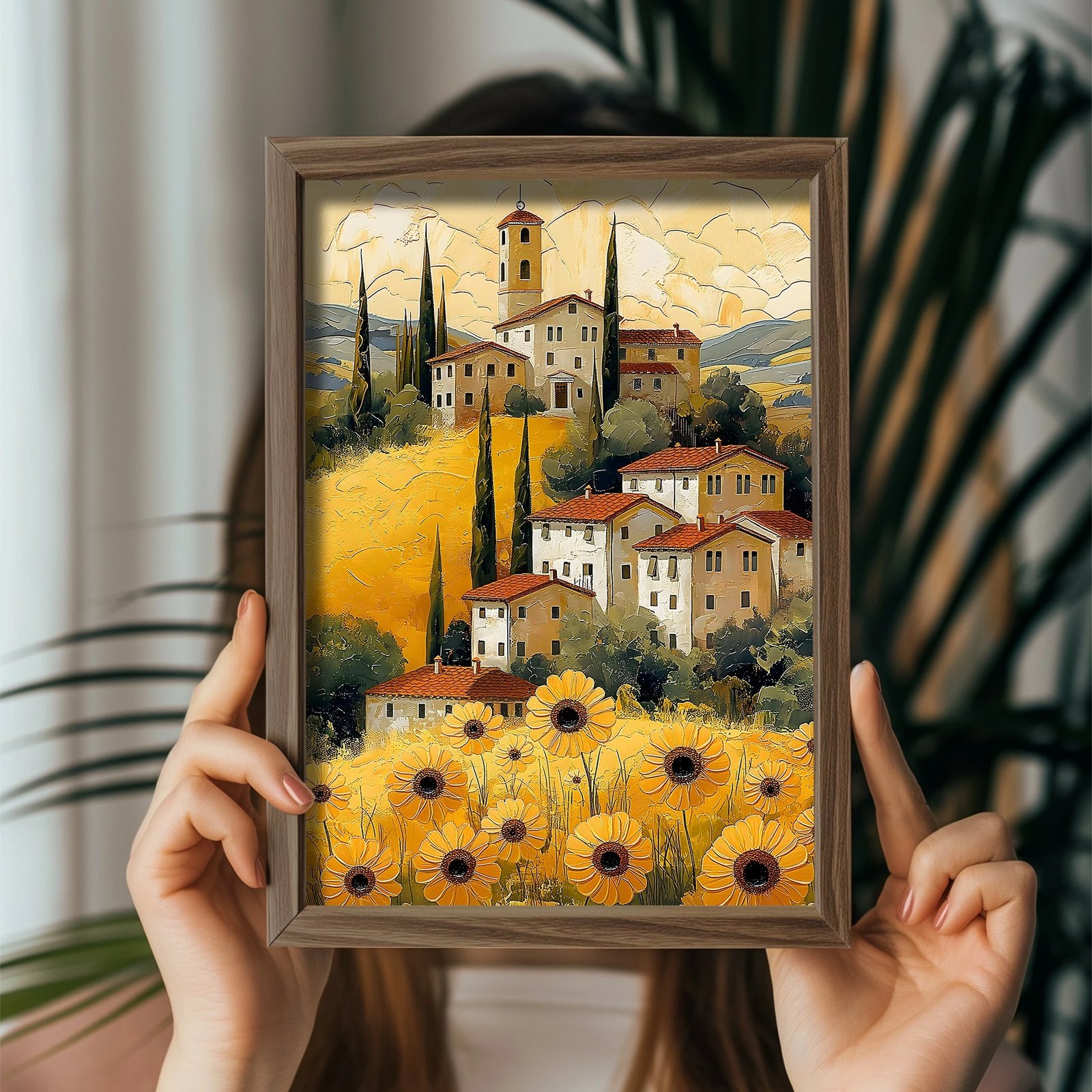 Pikturë dekorative me kornizë MDF, shumëngjyrëshe, GE172-L