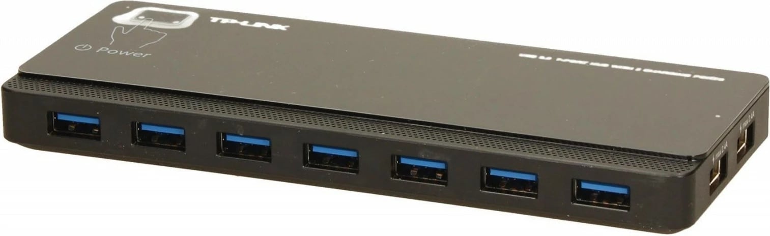 USB hub TP-LINK UH720, 7 porta USB 3.0 + 2 porta karikimi, i zi