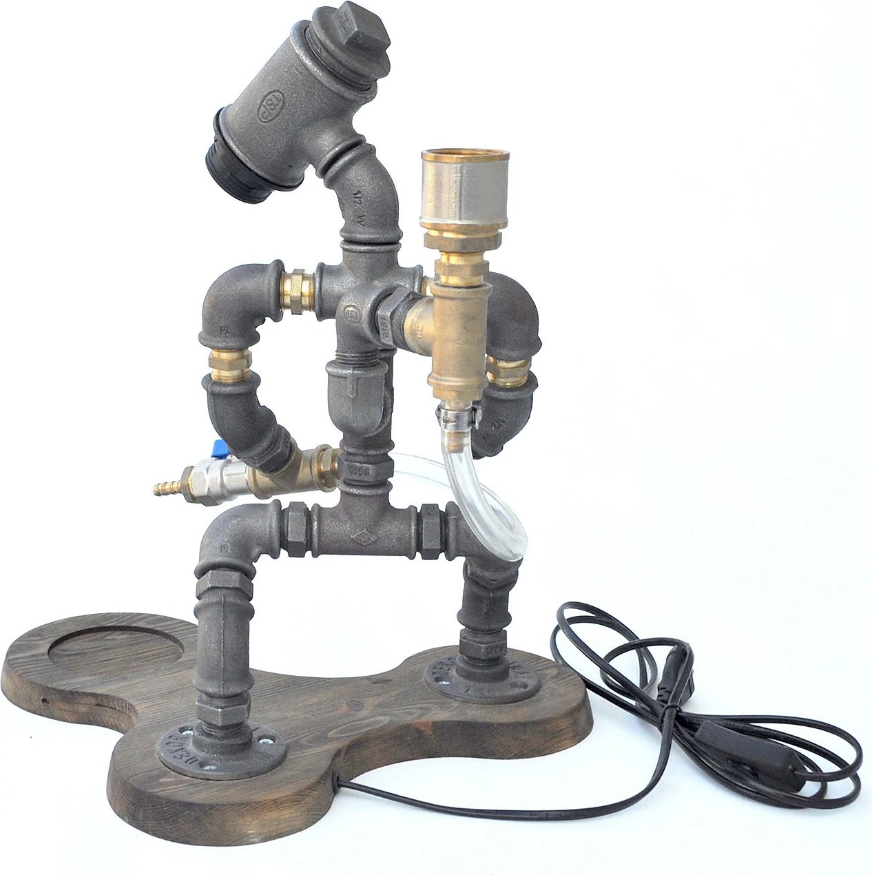 Dispenser për pije, Skye Decor, DSP006, ngjyrë arre dhe e zezë