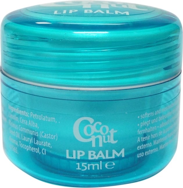 Balsam për buzë Body Resort Blue Balsam për femra me shije kokosi, 15ml