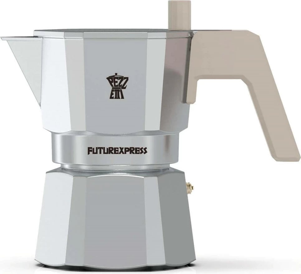 Kafeçkruese Pezzetti FUTUREXPRESS, alumini, 1 filxhan, argjendtë