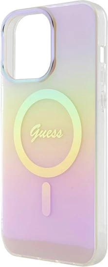 Mbështjellës Guess GUHMP15XHITSP për iPhone 15 Pro Max 6.7", MagSafe, rozë Mbështjellës Guess GUHMP15XHITSP për iPhone 15 Pro Max 6.7", MagSafe, rozë
