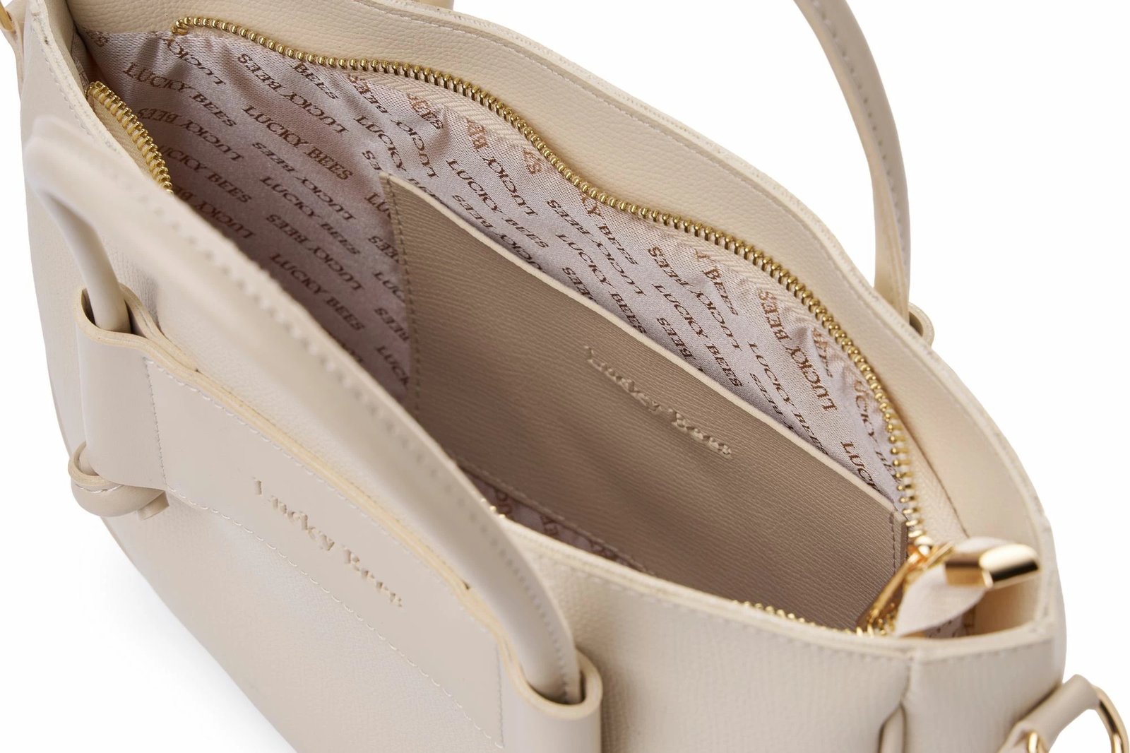 Çantë krahu Lucky Bees Elin v2, ngjyrë krem Çantë krahu Lucky Bees Elin v2, ngjyrë krem