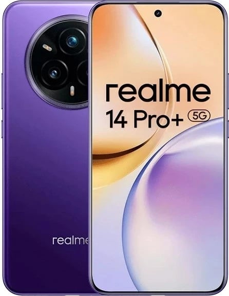 Celular realme 14 Pro+ 5G, 12 GB RAM, 512 GB, Nebula Purple